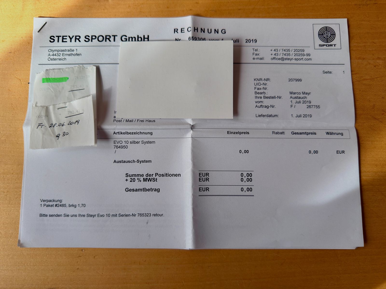 Steyr LP 10 EVO Als nieuw