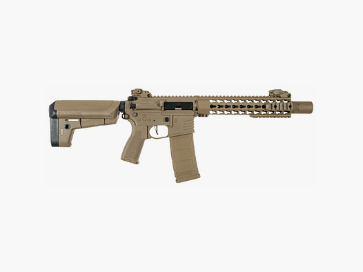 AR15 KeyMod 10 pollici PREDATOR CHARLIE TAN S-AEG Fucile Airsoft Libero da 18 anni | Delta Armory