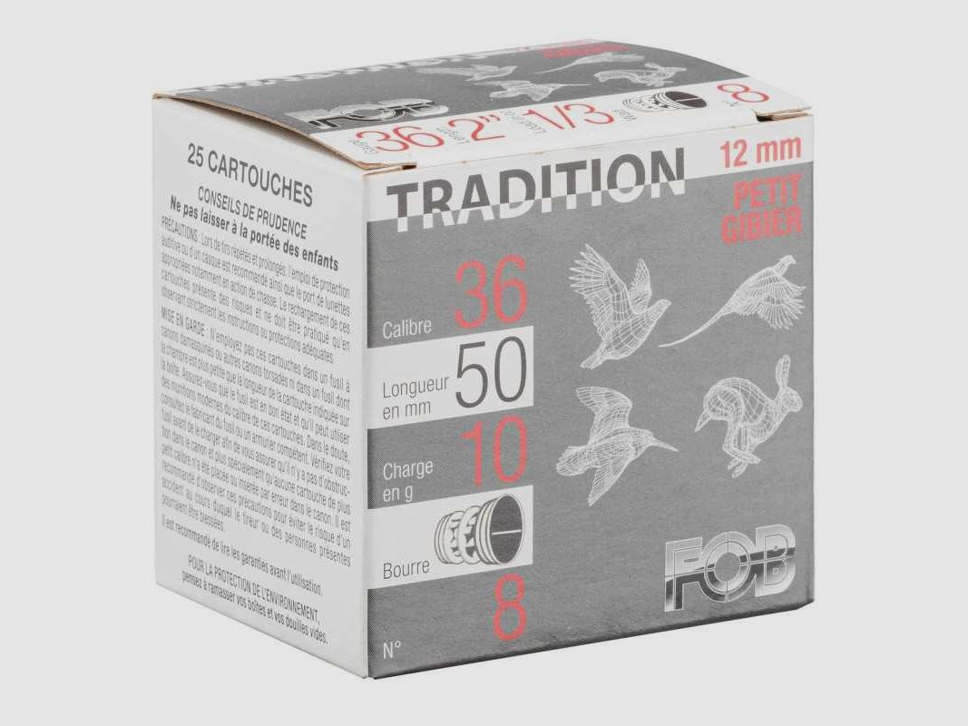 Patronen Fob Tradition - Kal. 12 mm - FOB TRADITION 12MM P.4, Bild 10 von 10