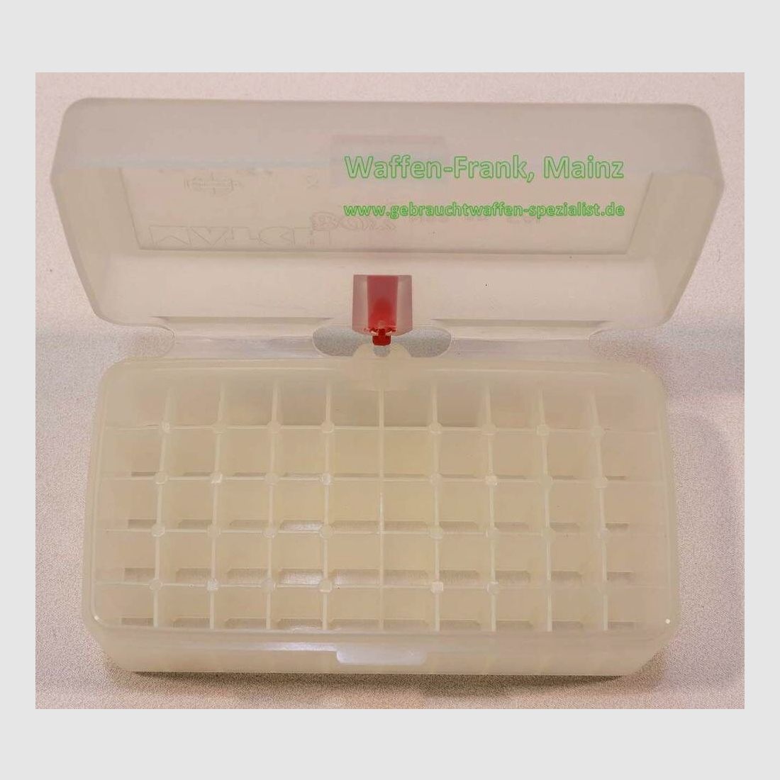 Schweiz - Herst. unbekannt Patronenbox klar .38 / .357