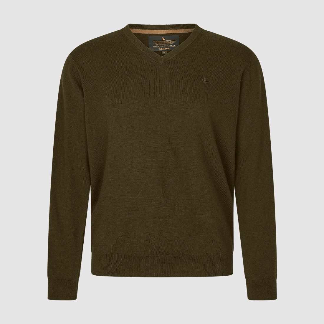 Seeland Pine V-Neck Sweater Men Light Pine 2XL