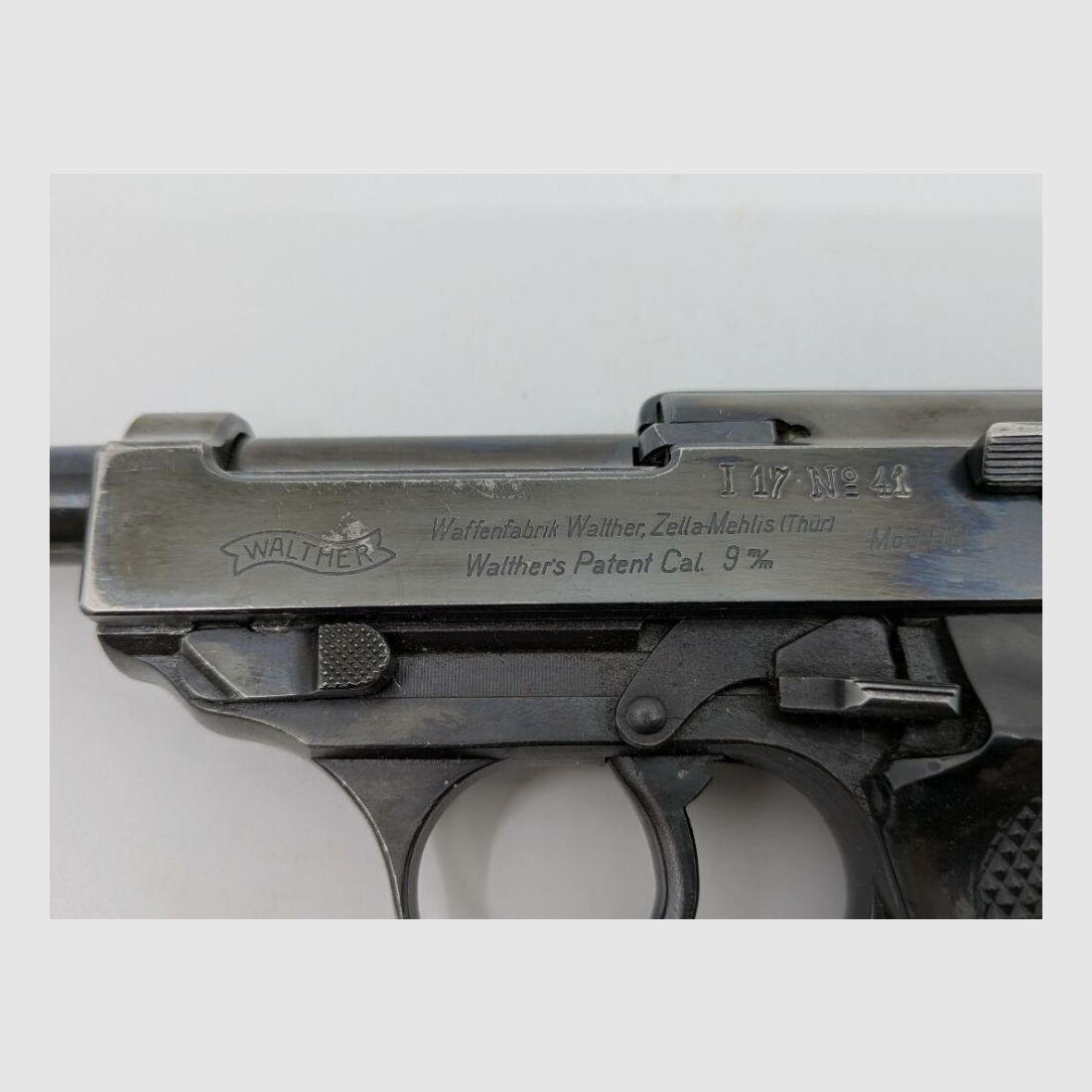 Walther Zella-Mehlis HP Schwedische M/39 mit Regiment ID