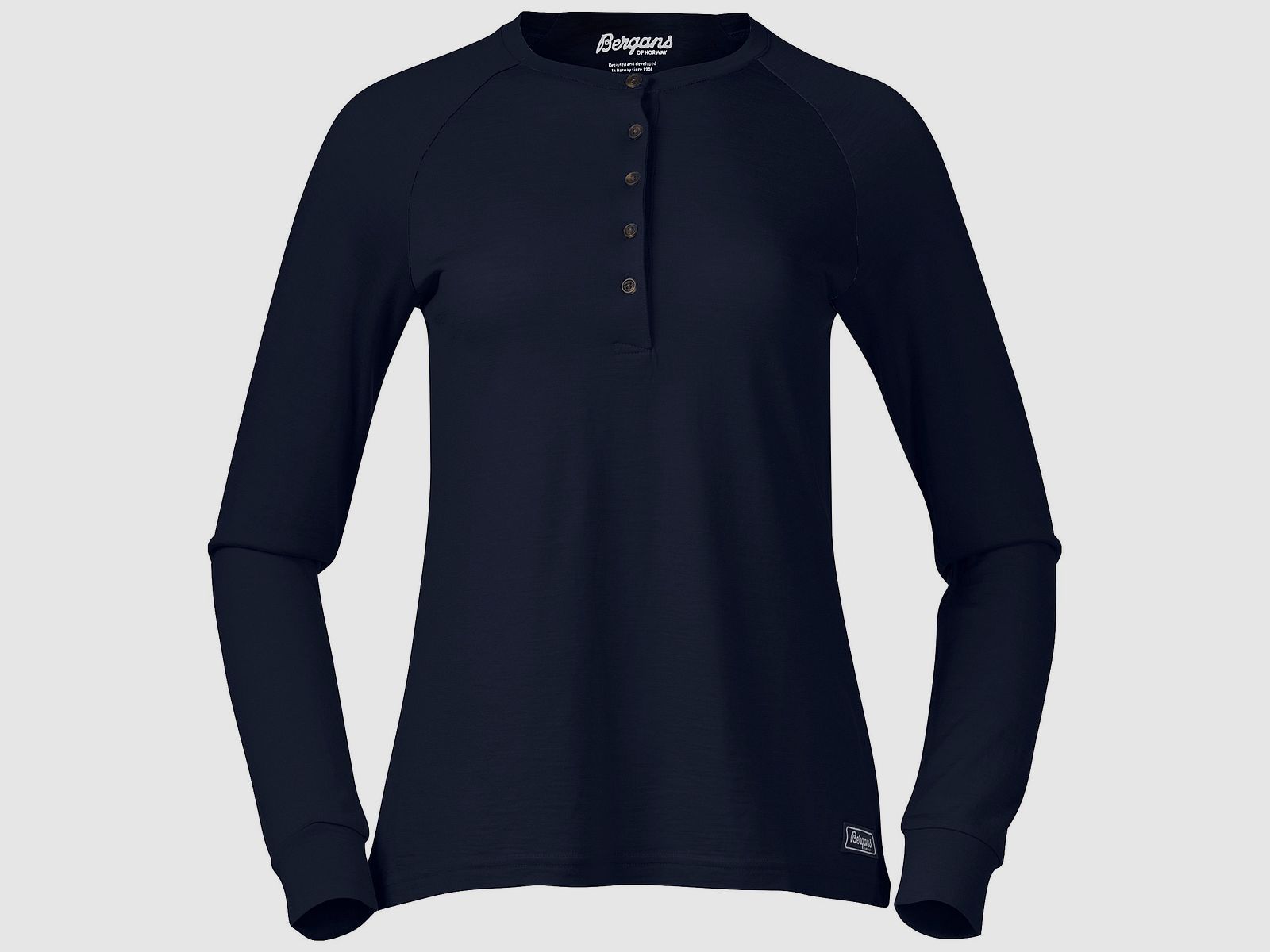 Bergans Lysebu Wool Henley Damen Marineblau M