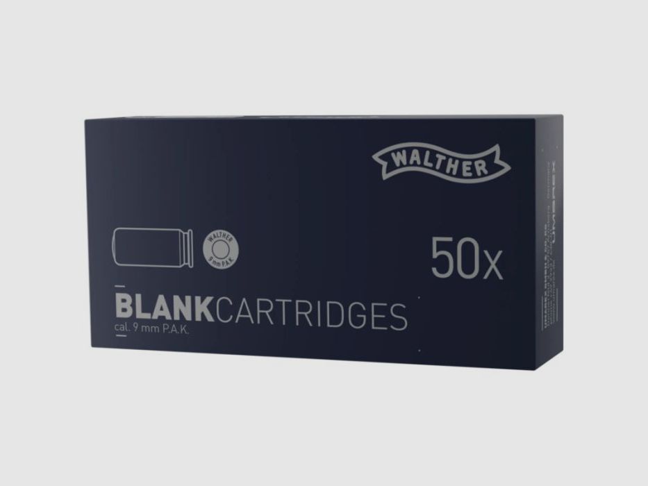 Walther Knallpatronen 9mm P.A.K 50 Stk., Bild 1 von 4