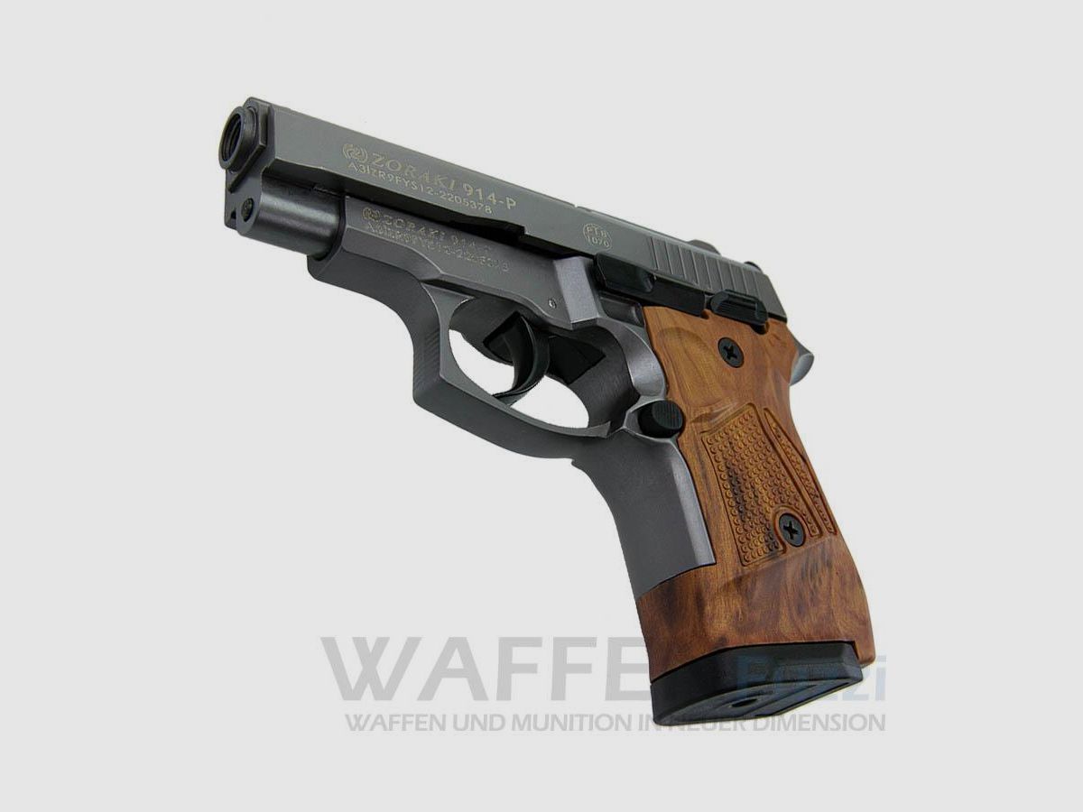 Zoraki 914 arme à blanc 9mm titan/poignées en bois, image 3 sur 6