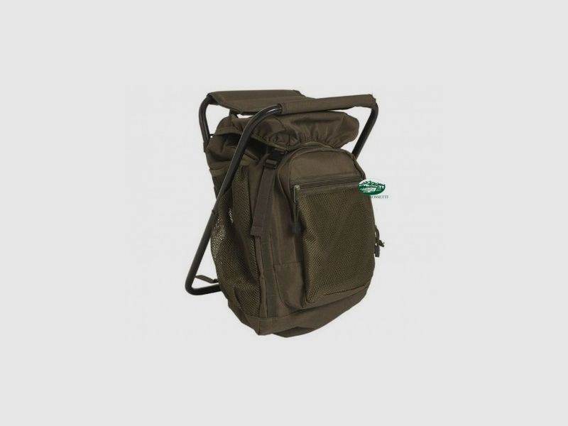MILSPEC Seat with green backpack
