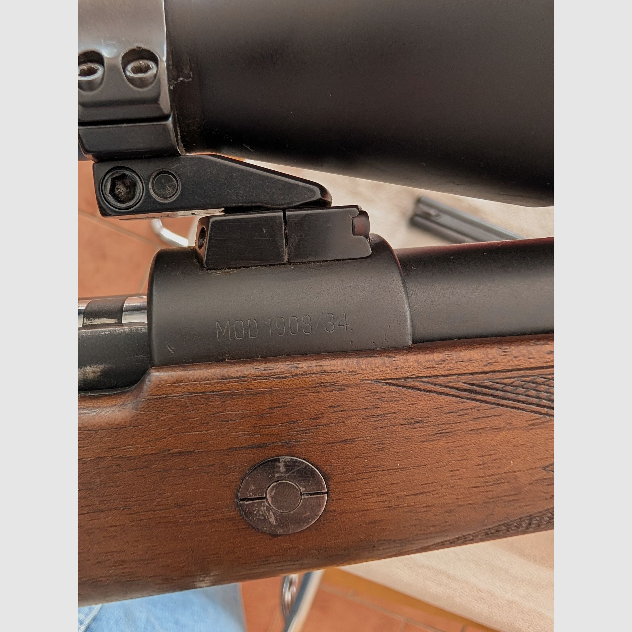 Mauser 98 Mod 1908 9,3x62 met Optiek van Leupold