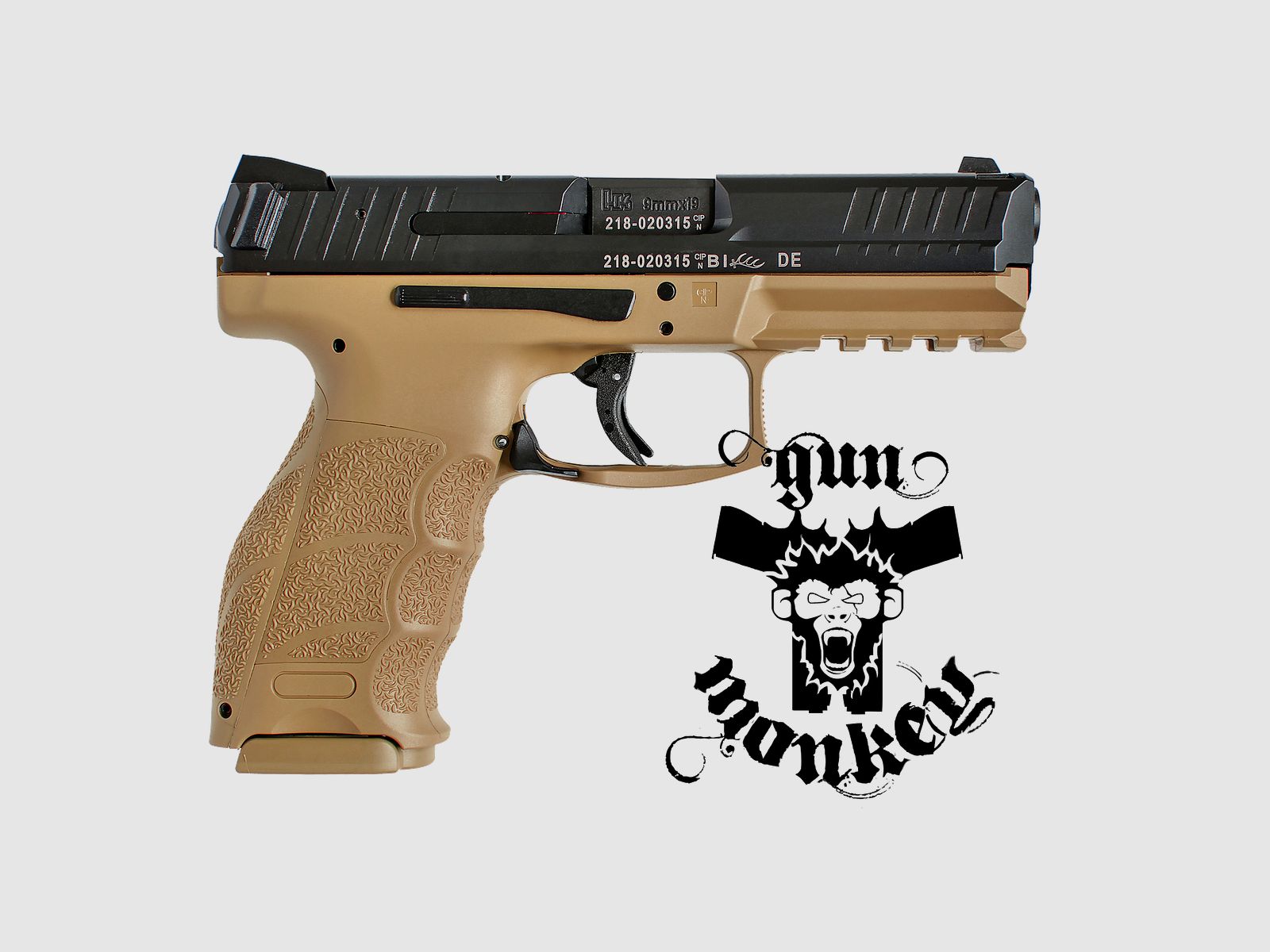 H&K SFP9 SF Pistole RAL 8000 Kal. 9x19 Farbe Green Brown, Bild 2 von 3