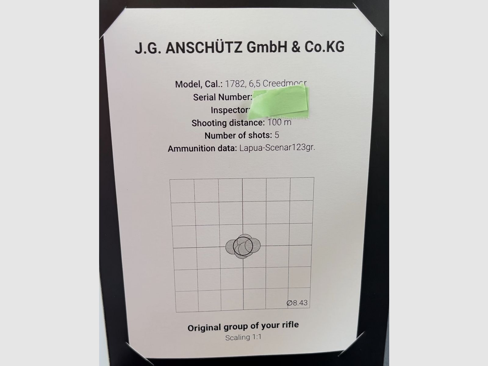 J.G. Anschütz 1782 D APR Grey 6,5 Creedmoor Gold "TIN" im ACC Premier Chassis von MDT M18x1 660 LL