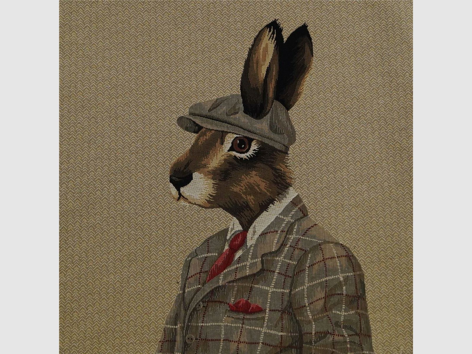 Lovergreen Kissen Motiv Kissen Hase mit Kappe