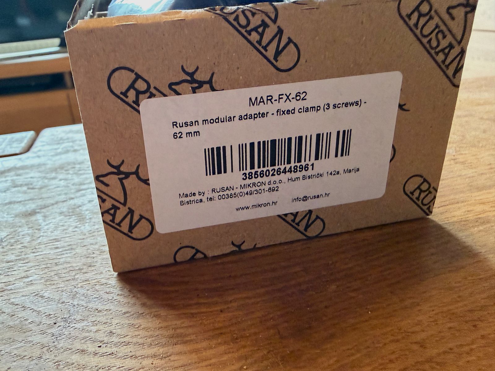 Rusan MAR-FX Modular klemmadapter 62 mm – nowy/nieużywany, zdjęcie 3 z 3