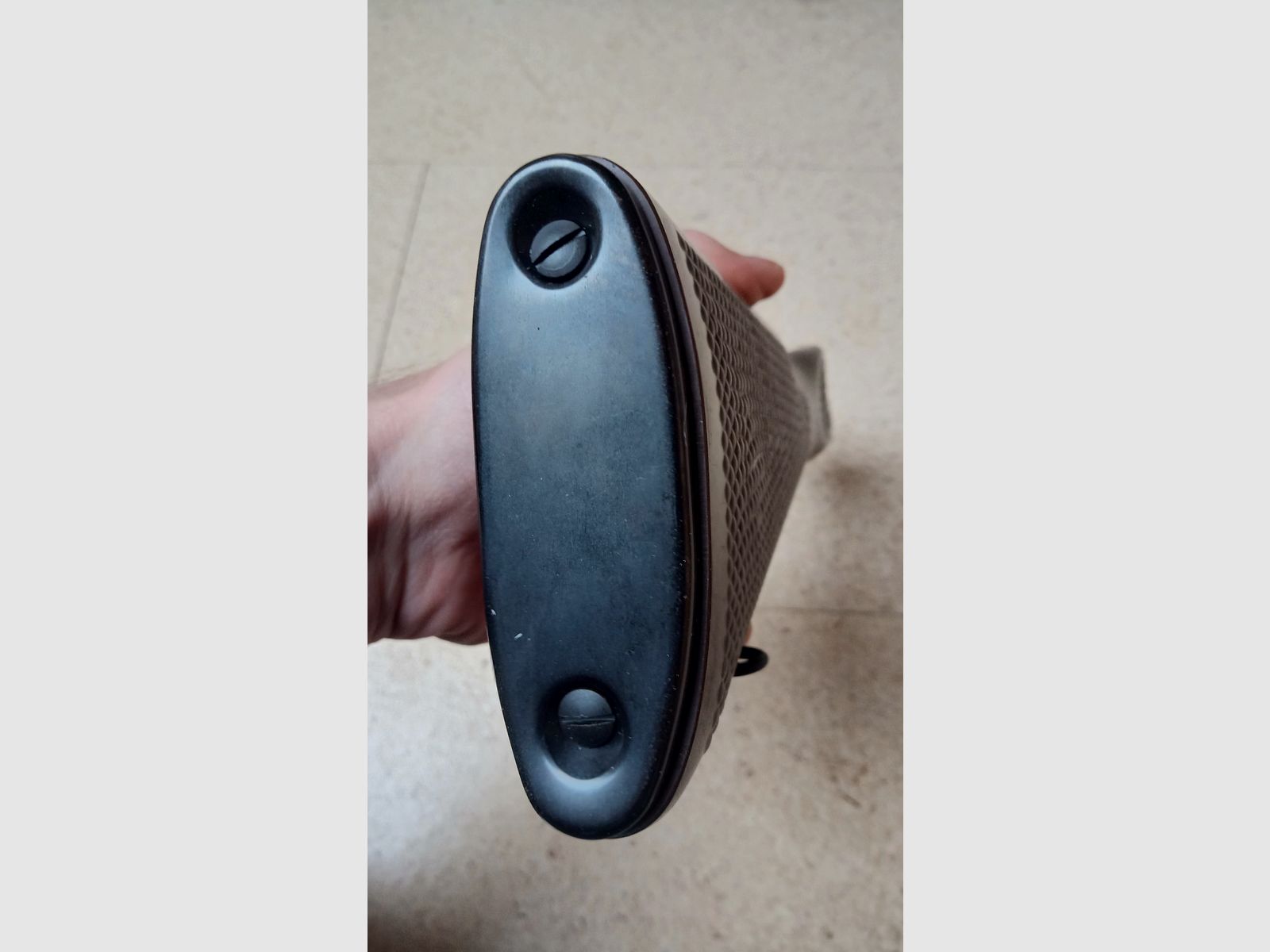 Original East German plastic fixed stock for the MPi-KM manufacturer VEB Wiesa in absolutely best condition // GDR NVA / AKM