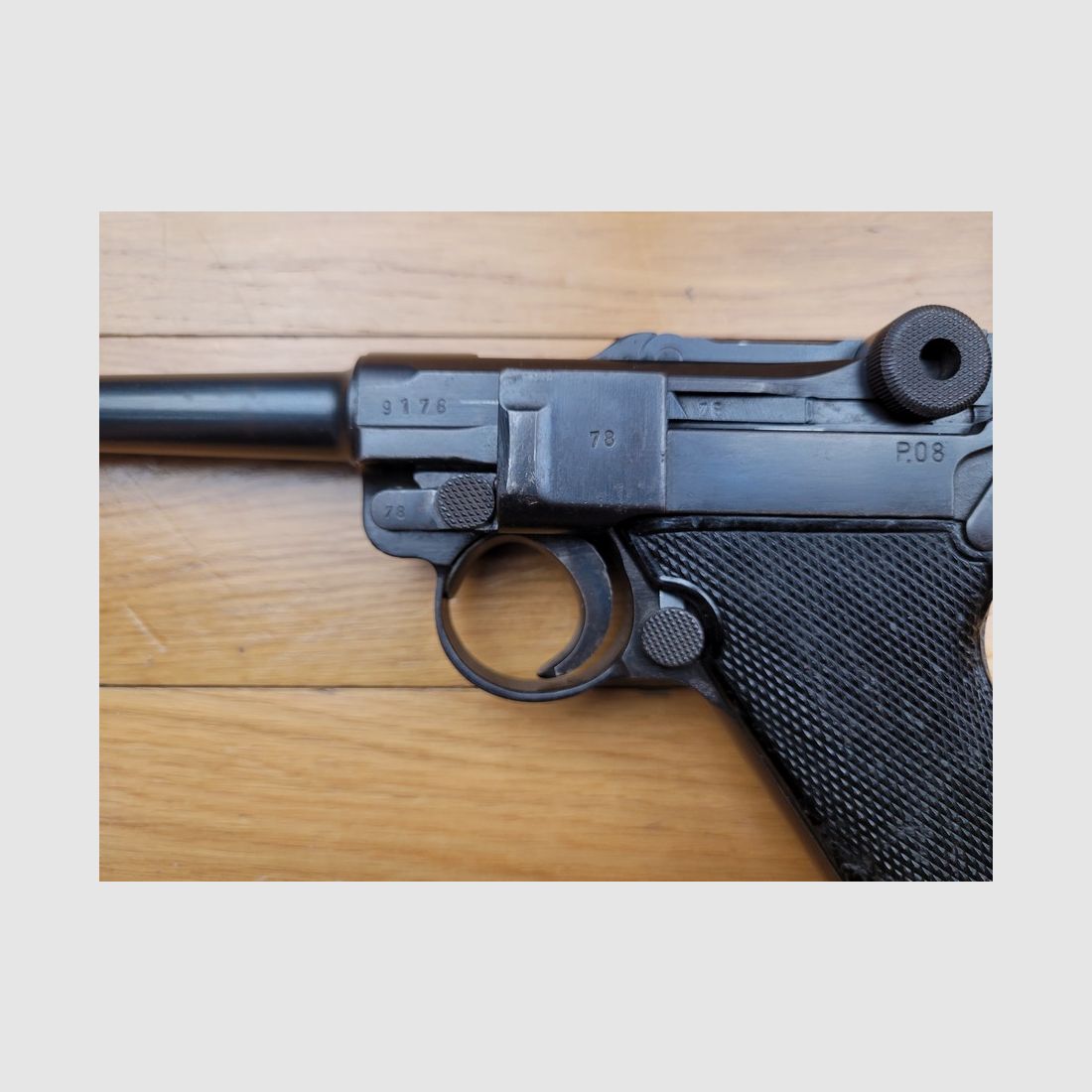 Sehr seltener Luger P08, auch bekannt als „Mauser Banner“ oder „Commercial“ – 1942 – 9 Para – Ausgezeichneter Zustand, Bild 5 von 16