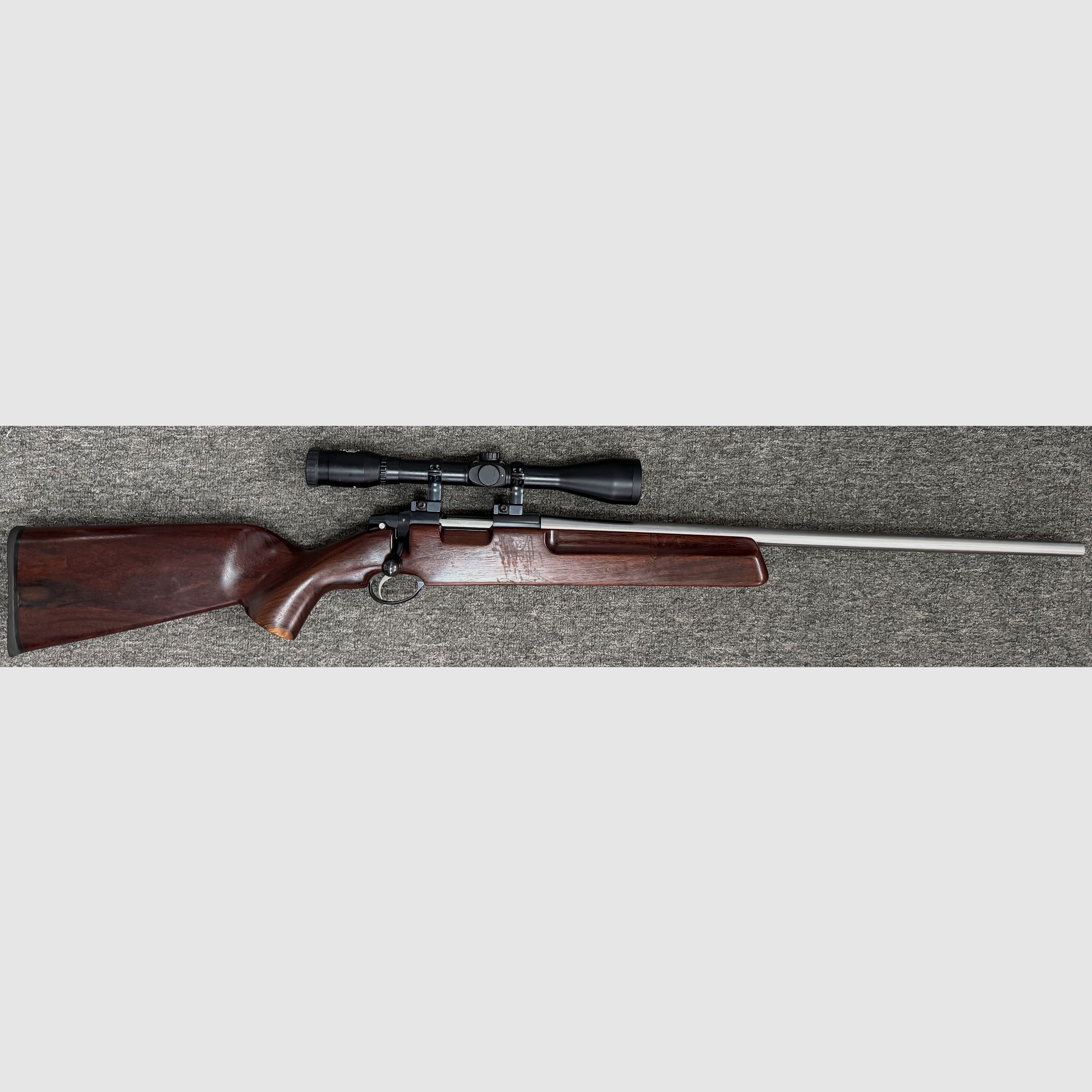 Sako S491 single-shot rifle .222 REM. - steel + scope 10x45