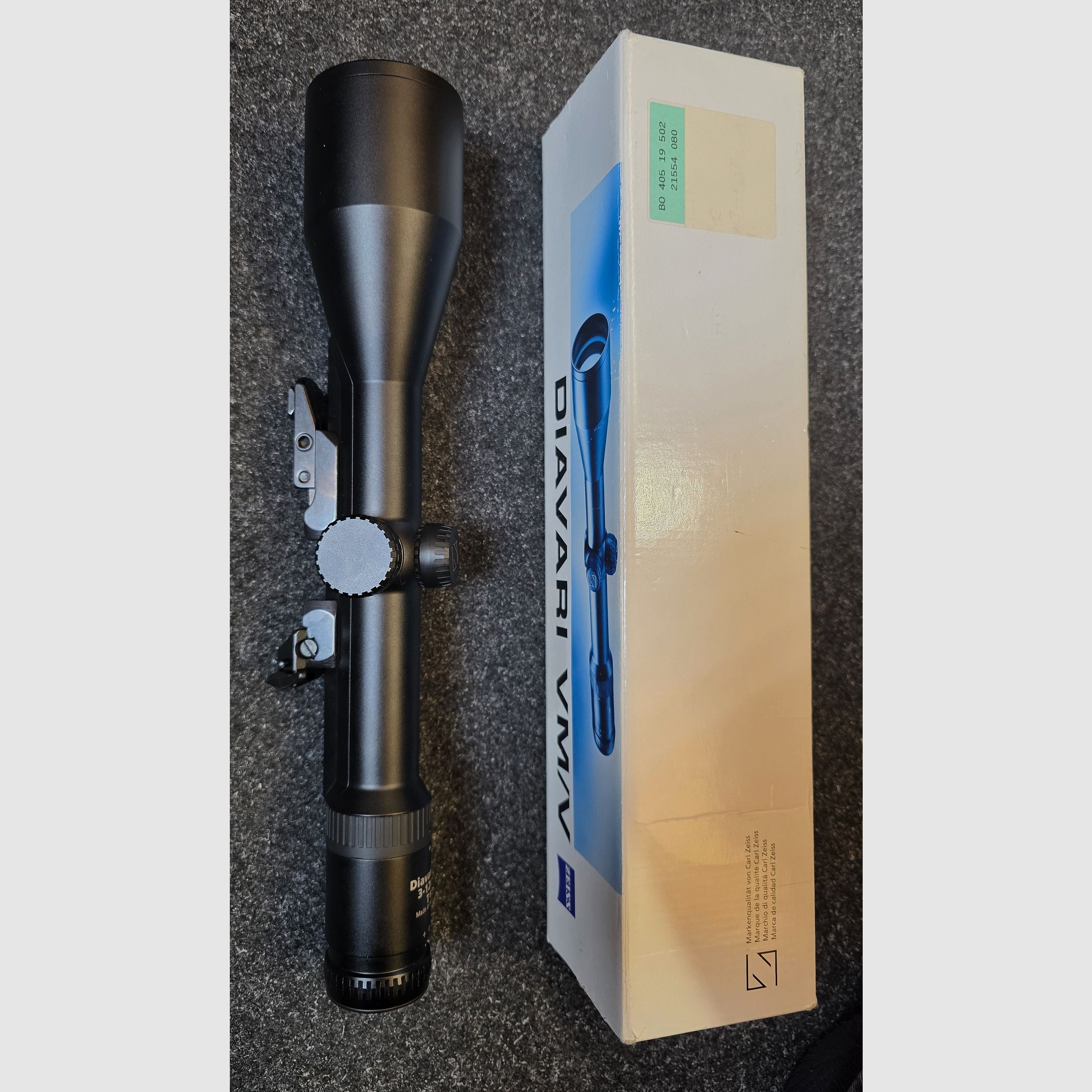 ZEISS Diavari VM 3–12x56 T* Zeiss rail, reticle 80 & red dot sight