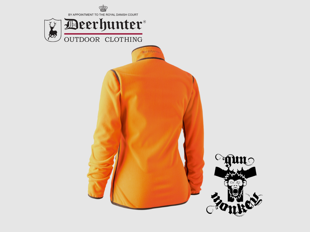 Deerhunter Lady Pam gefütterte Fleecejacke – wendbar, Farbe 669 Orange (5708), Bild 4 von 4