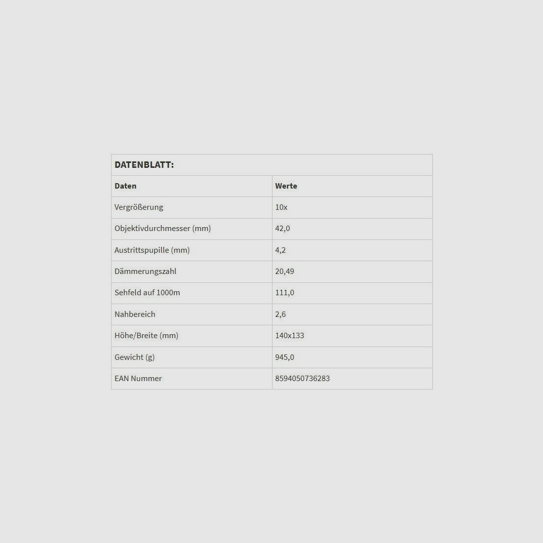 Meopta Fernglas MeoStar B1 Plus 10x42 HD