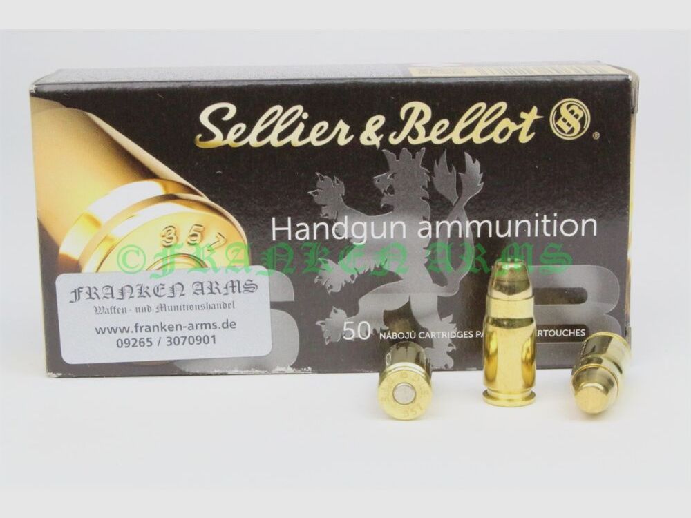 Sellier&Bellot .357 SIG FMJ 140gr. 9.0g 50 pieces quantity discounts