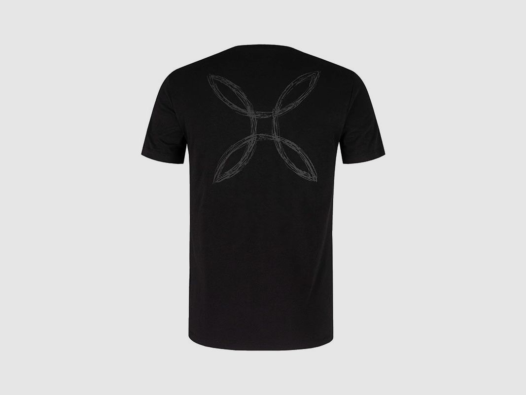 T-SHIRT – MONTURA – PENCIL LOGO Zwart, afbeelding 2 van 2