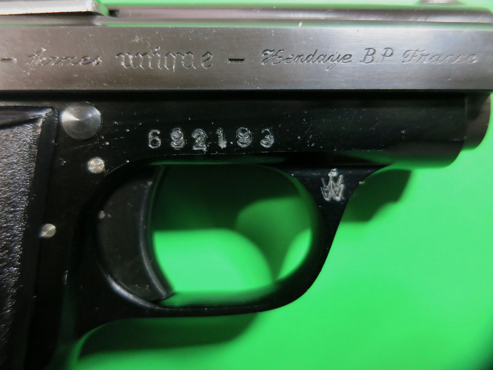 Mikros "K" (Armes Unique MAPF), Kal. 6,35 mm Browning, Box + Zertifikat      #61, Bild 5 von 7