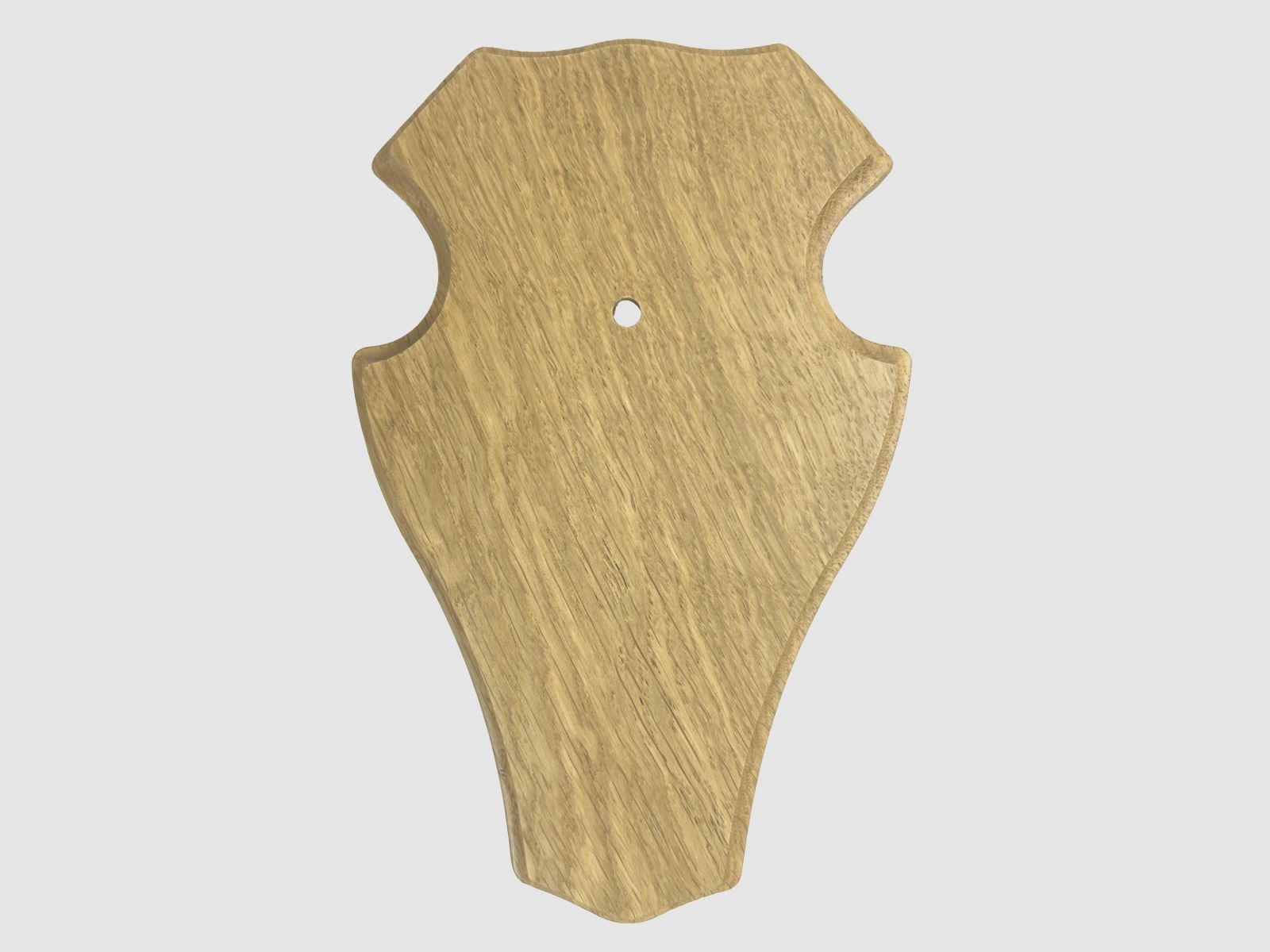 Horn board deer 18x11 cm light round without pine compartment