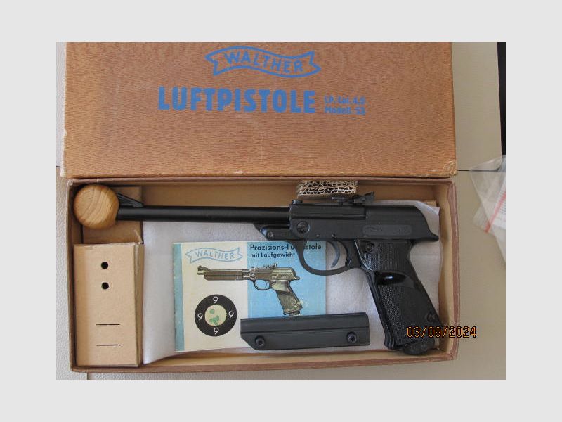 Walther LP 53 Sammlerwaffe komplett mit original Verpackung