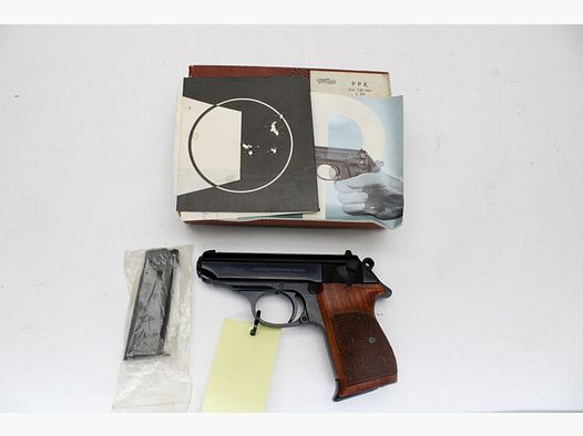 Pistolet Walther PPK kal. 7,65mm Browning z 2. magazynkiem pudełko Anschußb 7,65mm Browning