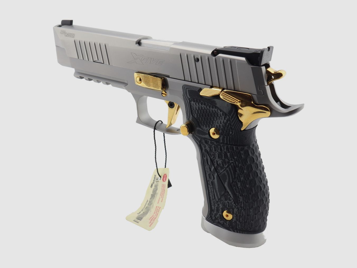  Sig Sauer P226 X-Five Supermatch Stainless & Gold eine der letzten aus deutscher Fertigung