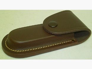 Lederetui braun f. Klappmesser - 12 cm Grifflänge