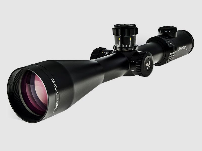 DDoptics ZF Nachtfalke V6 lll 5-30x50 Mildot MRAD + Fiber Optic Dot + IFiber