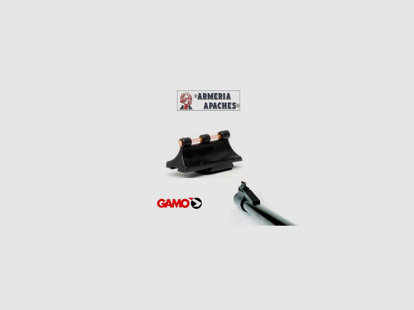 GAMO Lunette de visée en fibre optique pour carabine à queue d'aronde, image 1 sur 3