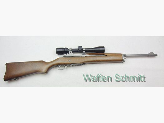 SL.-Büchse Ruger Mini 14, Kaliber .223Rem. mit Bushnell Zielfernrohr 3-9x42.TOP-Zustand!!!