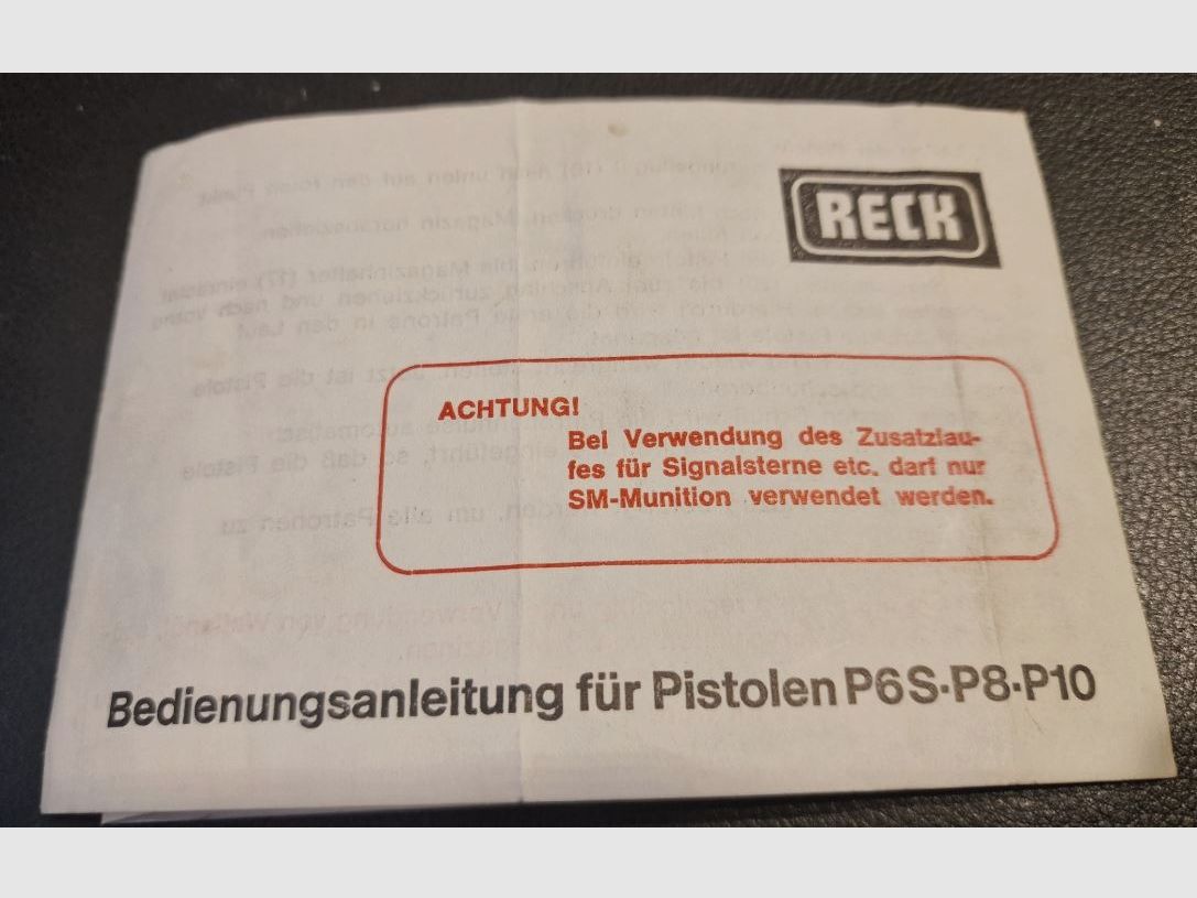 Reck Gas-Alarm-Pistolet P 6s