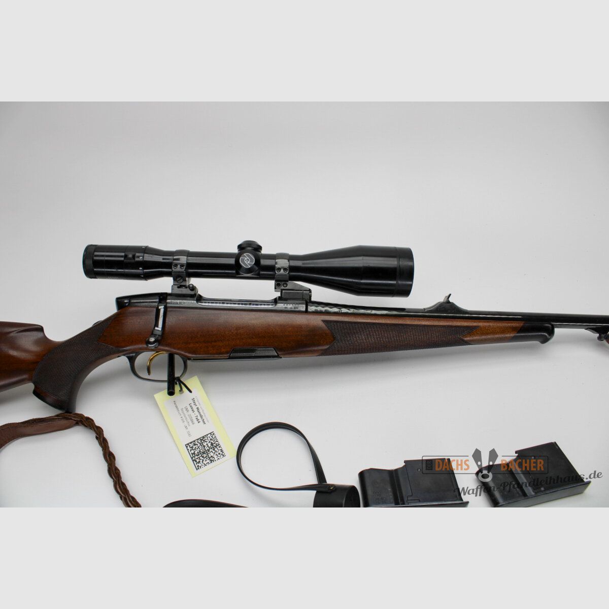 Bolt Action Rifle Steyr Mannlicher Luxury Cal. 7x64 with 3 Magazines and Zeiss Diavari ZA, image 6 of 8