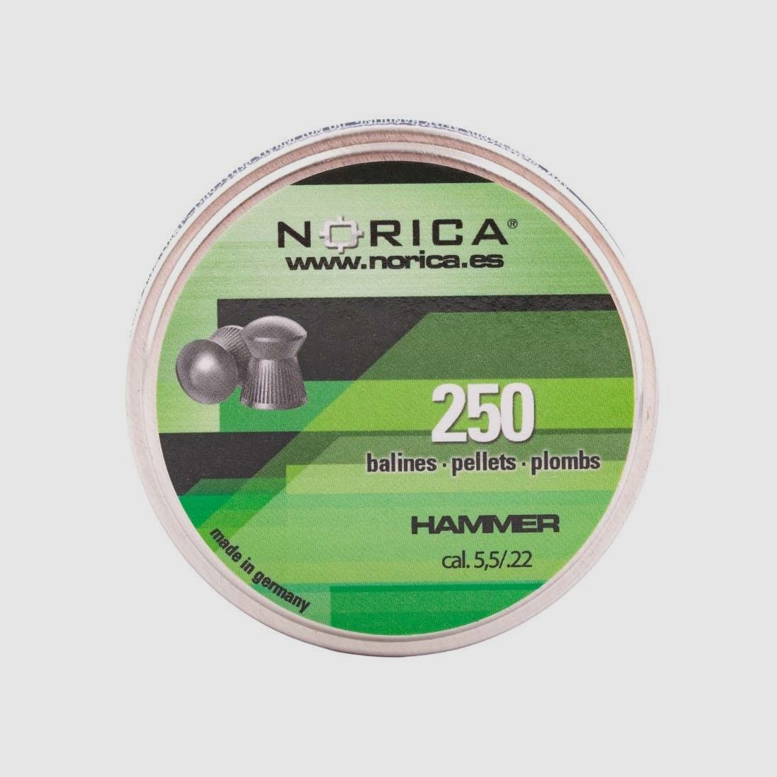 Norica Diabolo Hammer Okrągła Głowa 5,5 mm / 0,84 g / 250 szt.