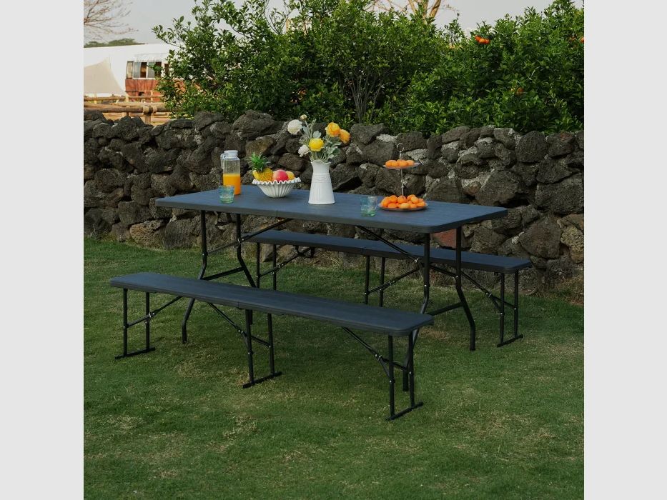 Mesa de camping NC1618 Nils Camp en antracita