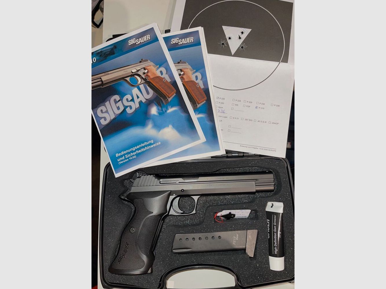 Sig Sauer P210 Supertarget (ALL BLACK - Made in Germany)