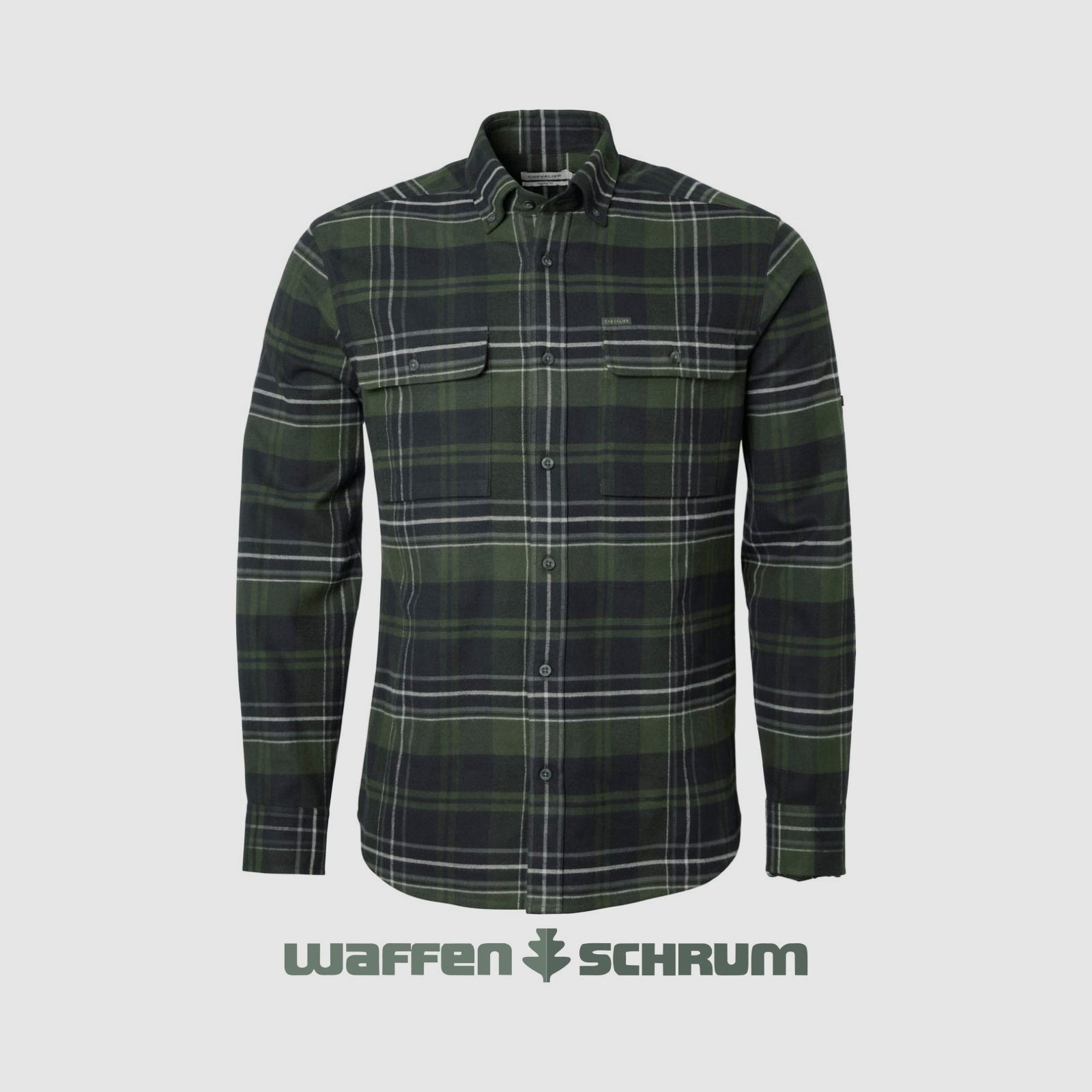 Chevalier Hemd Heron Flannel October Green