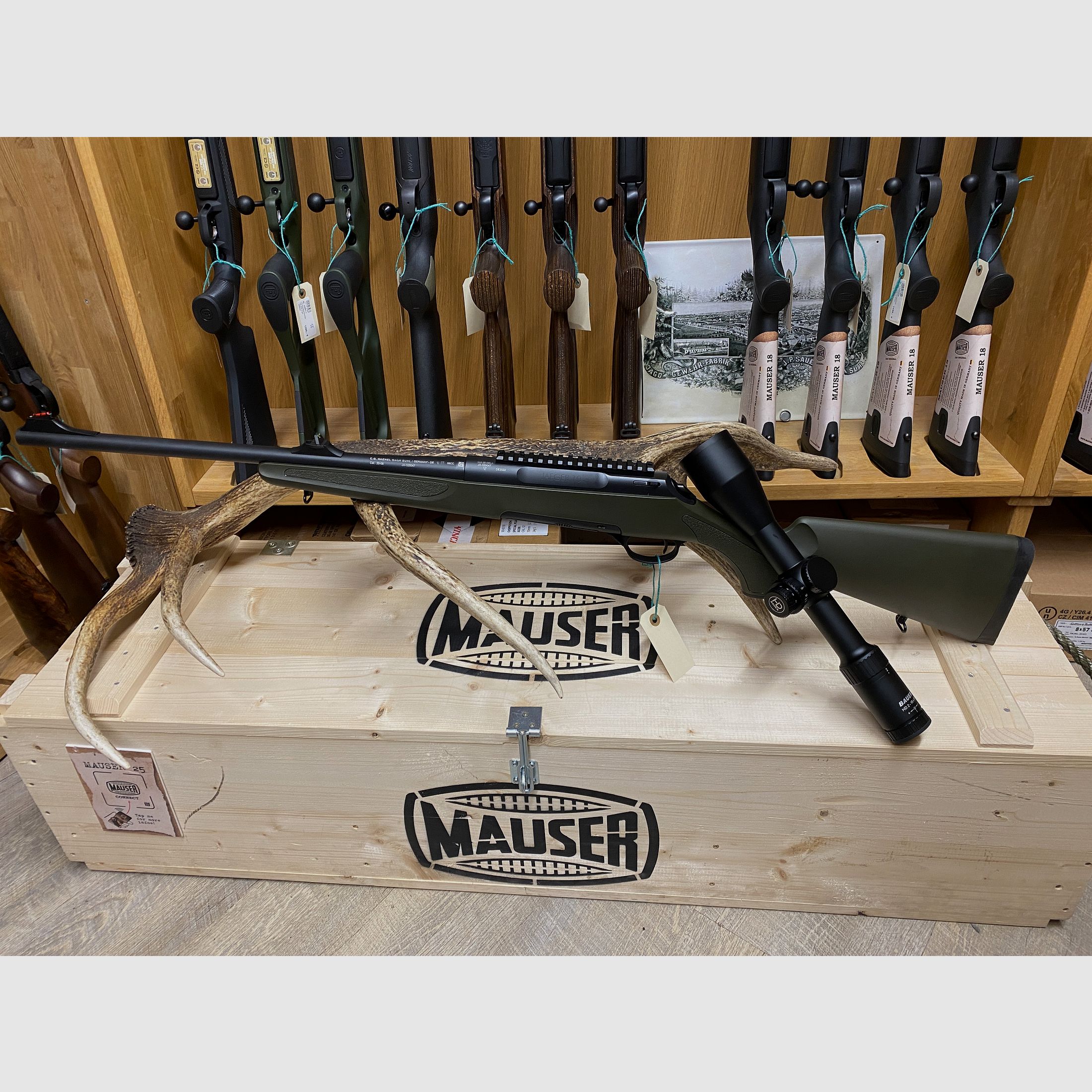 Haenel Varmint Jaeger 10, mit Bauer HD 2-16x50 L7F ASV
