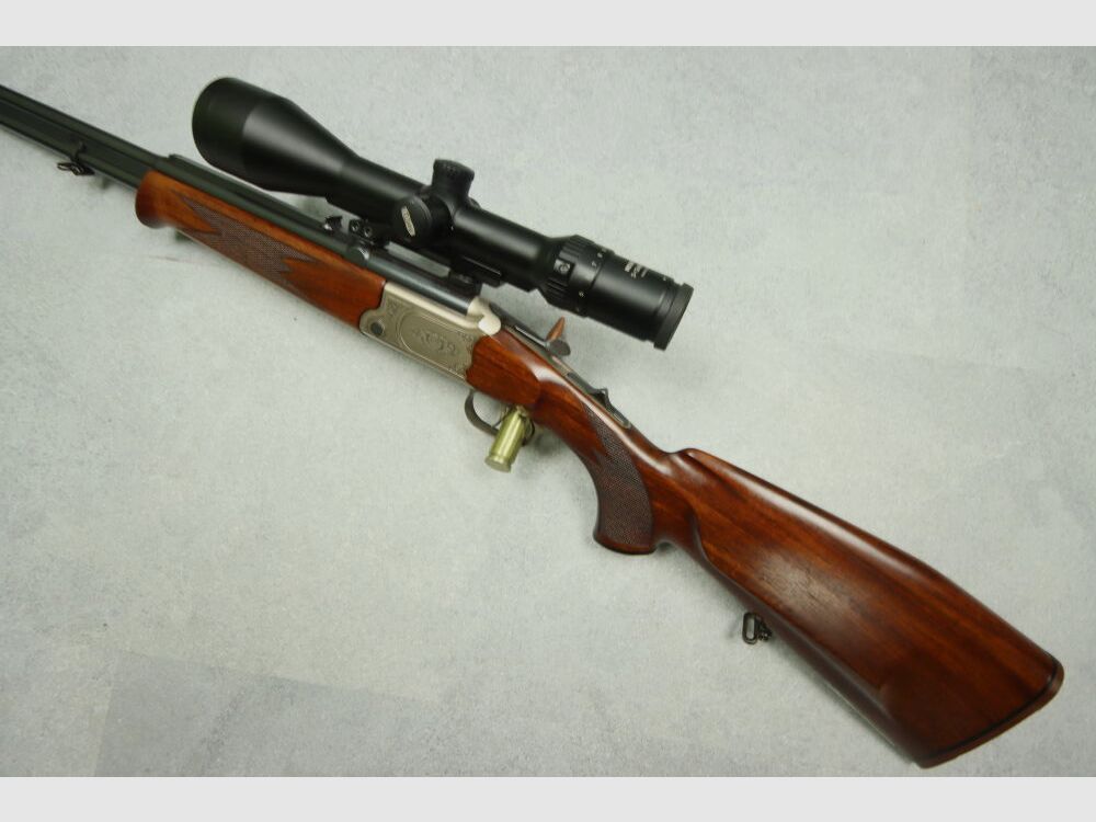 Merkel hand-spanner including Meopta ZF B4 double rifle mountain rifle