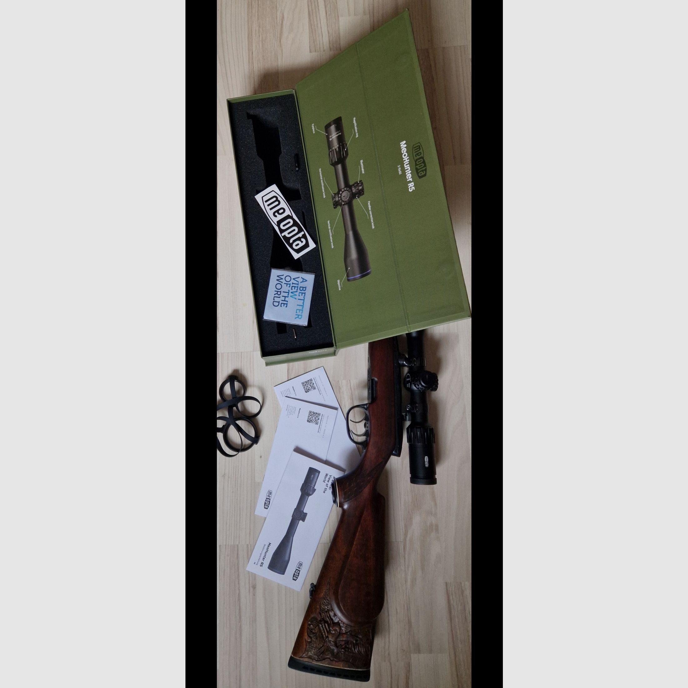 Steyr Mannlicher SL 5.6x50 Magnum with 3-15x50 Meopta illuminated reticle in top condition