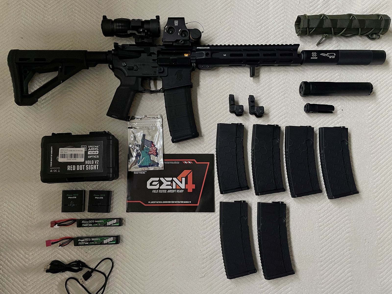Lancer Tactical Predator 10" Gen4 + accessoires