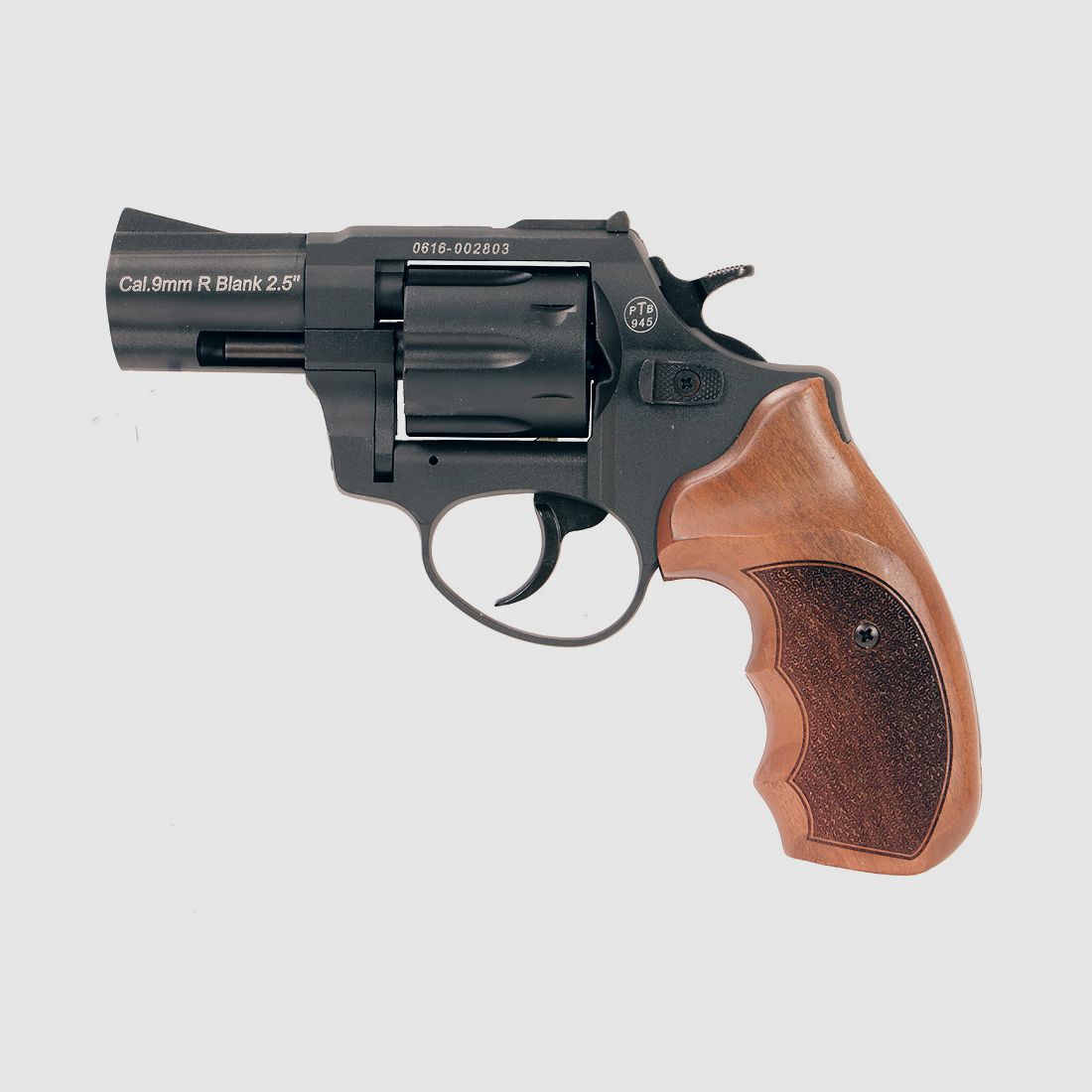 B-Ware Combat-Holzgriffschalen fĂĽr Schreckschuss-, Gas-, Signalrevolver Zoraki R1 und R2 punziert