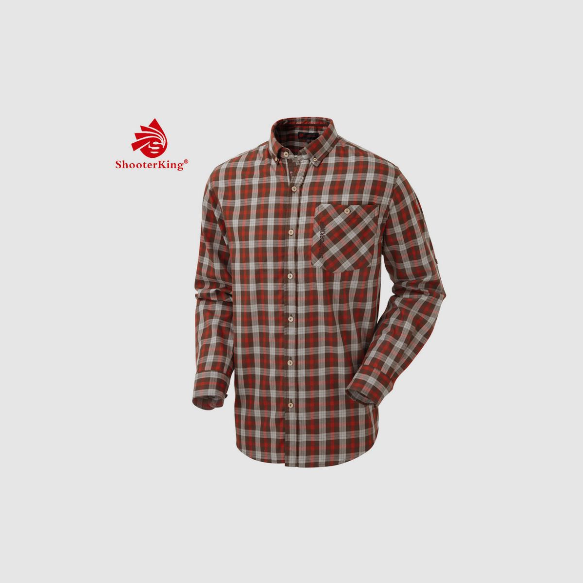 Camisa activa Moorland SHOOTERKING roja