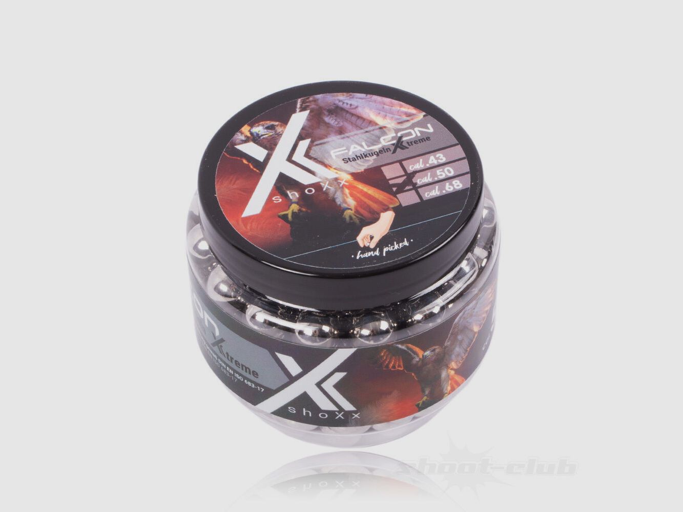 shoXx Falcon palle d'acciaio .50 8,5 g / 12,7 mm / 150 pz