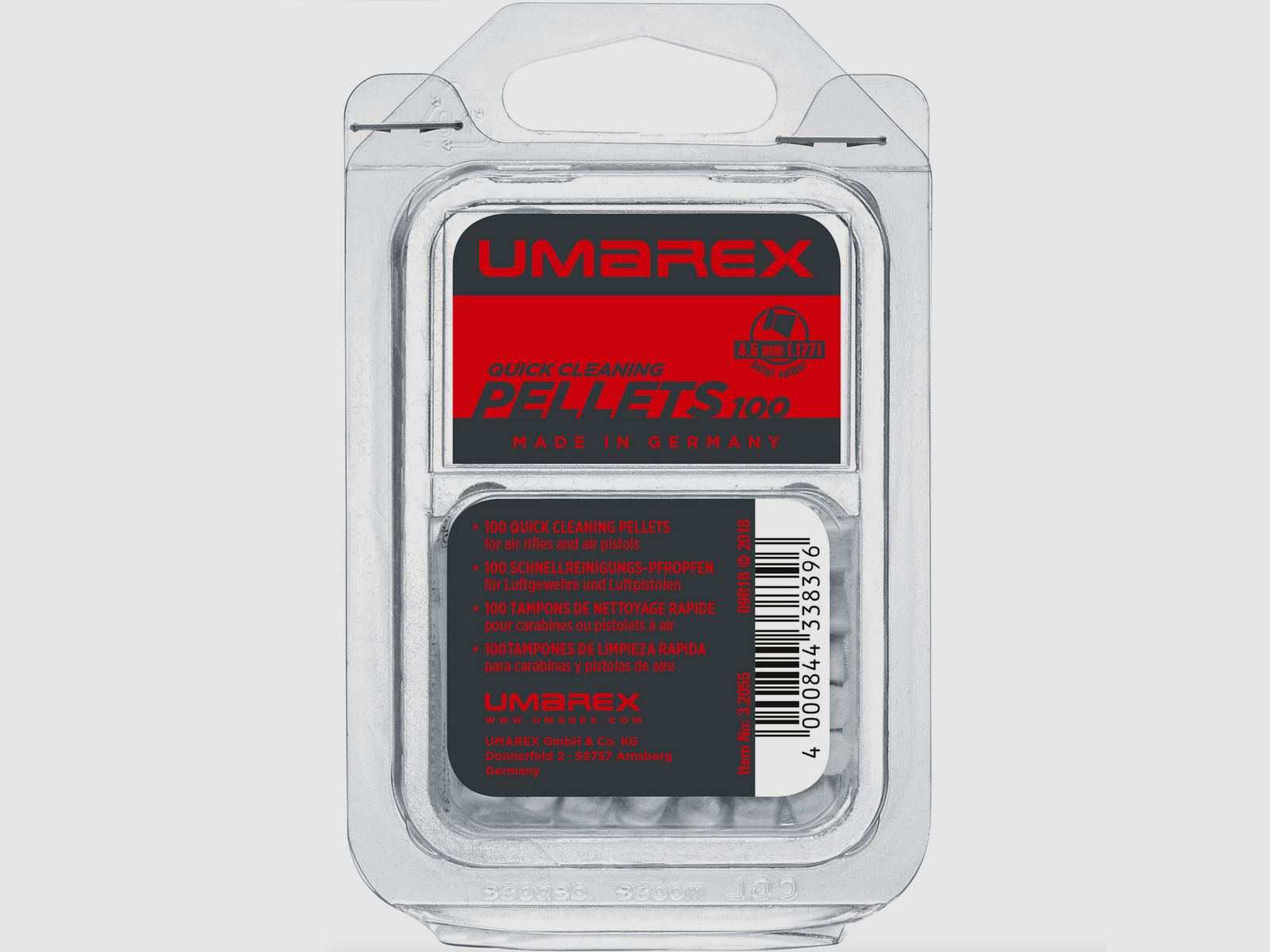 Umarex 3.2055 Bouchons de nettoyage rapide pour cal. 4,5 mm (.177), 100 pcs.