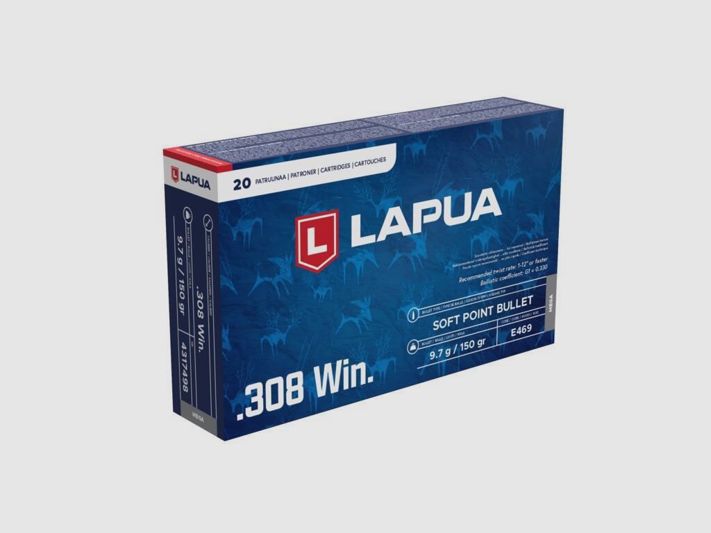 LAPUA .308 Win. Mega SP 9,7g/150gr