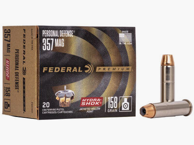 Federal Premium Personal Defense Hydra-Shok .357 Mag. 158GR JHP 20 Patronen