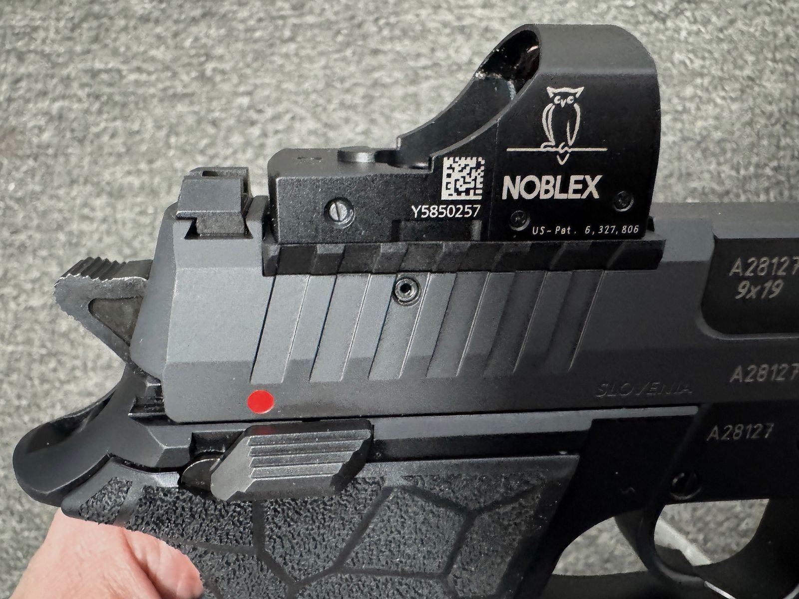 Arex Zero 2S OR 4.2 inch full size, 9mm Para with Noblex sight NV 1x25 OS - new item