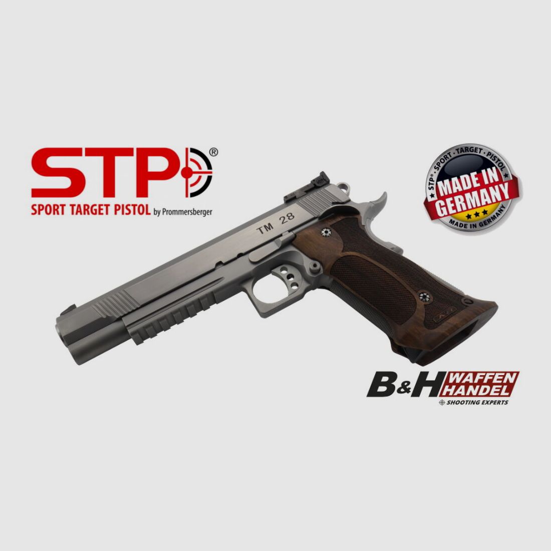 STP TM 28 6.0 mit Nill Match-German-Master Griff und BOMAR Visierung